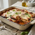 Keto Aubergine Lasagna with Ricotta Layers