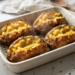 Air Fryer Baked Russet Potatoes with Crisp Skins