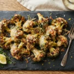 Keto Air Fryer Broccoli with Lemon Parmesan