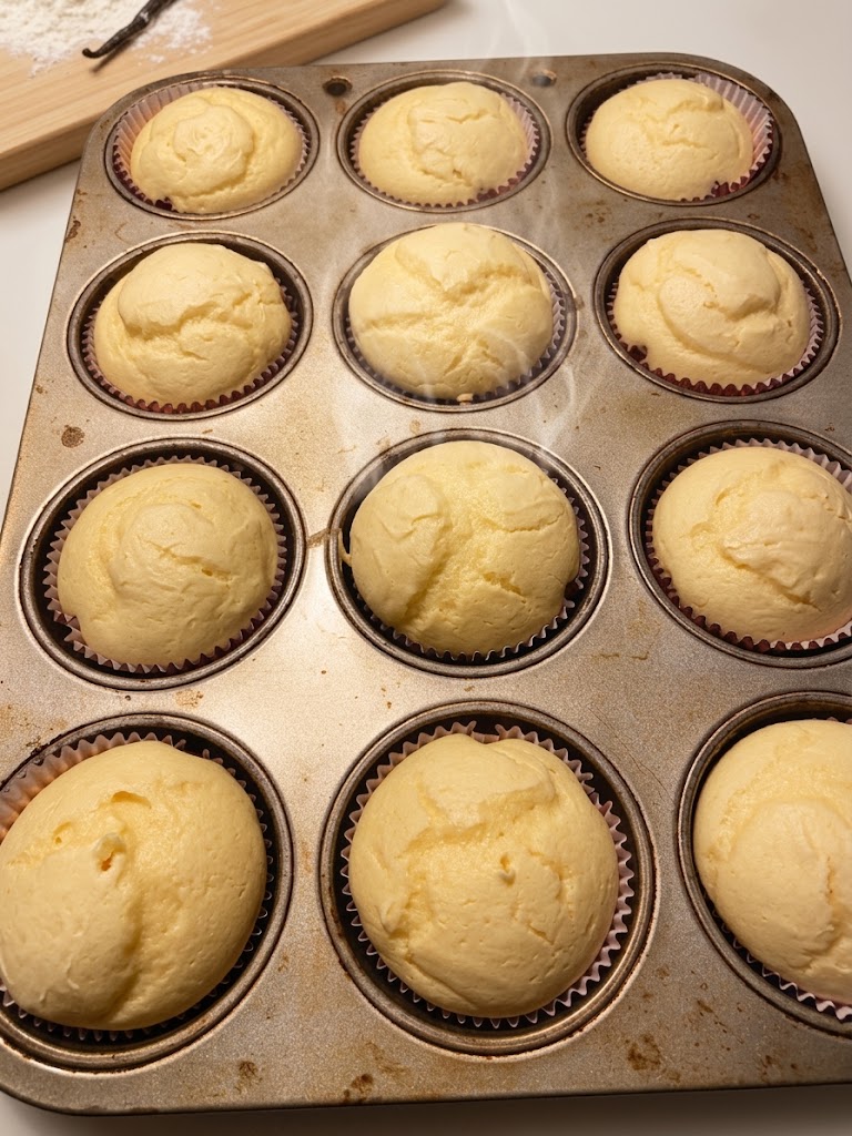 Twelve Un-Frosted Baked Cupcakes or Muffins 🧁