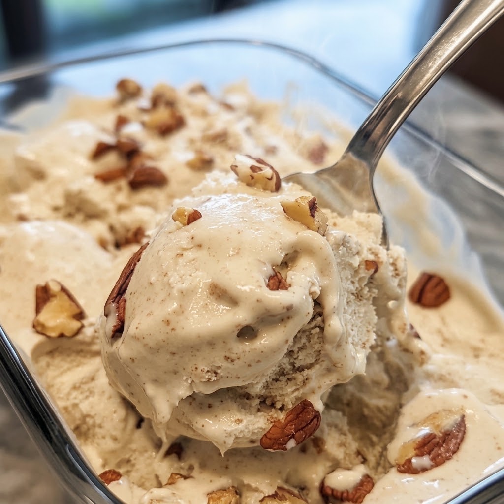 Butter Pecan Ice Cream 🍨🥜