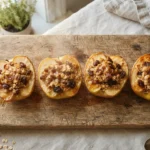 Air Fryer Stuffed Apples with Oats and Raisins