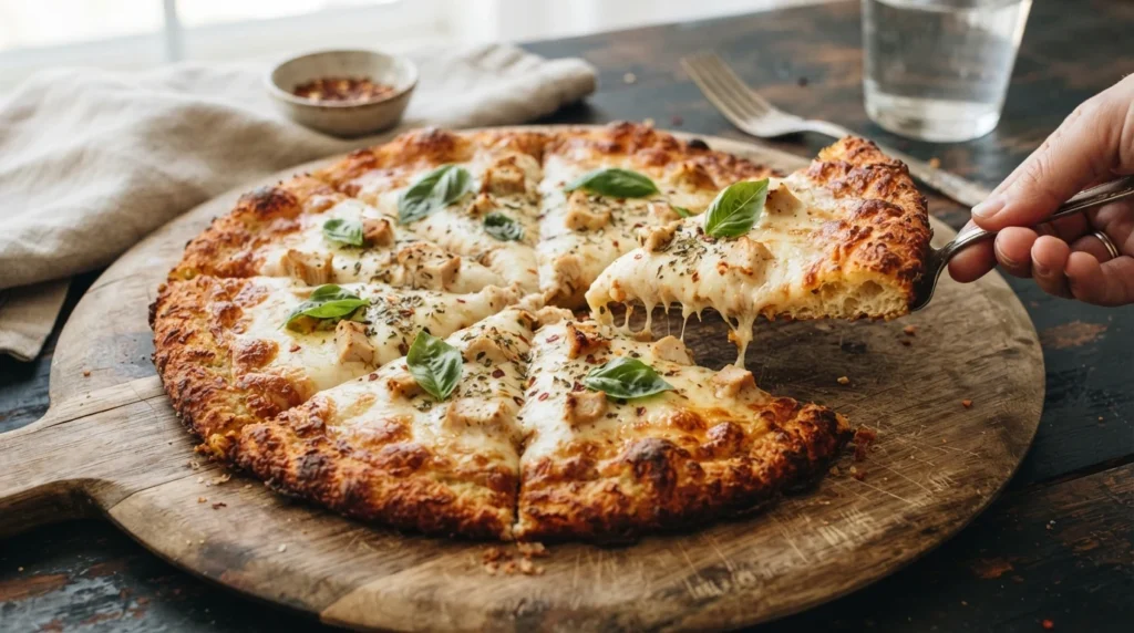 Crispy Keto Cheese Pizza: A Low-Carb Crust with a Golden Bottom