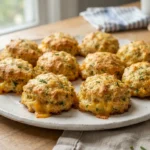 Air Fryer Cheese and Chive Drop Biscuits
