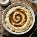 Thick Keto Cauliflower Mash Ready for Gravy