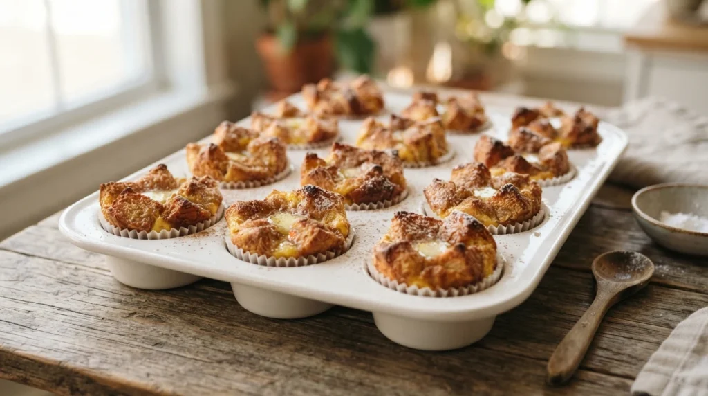 Air Fryer French Toast Cups in a Muffin Pan