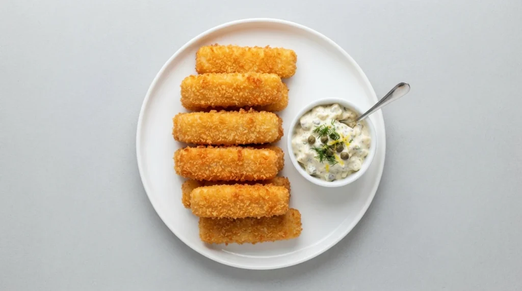 Air Fryer Pollock Fish Fingers with Evenly Sized Strips