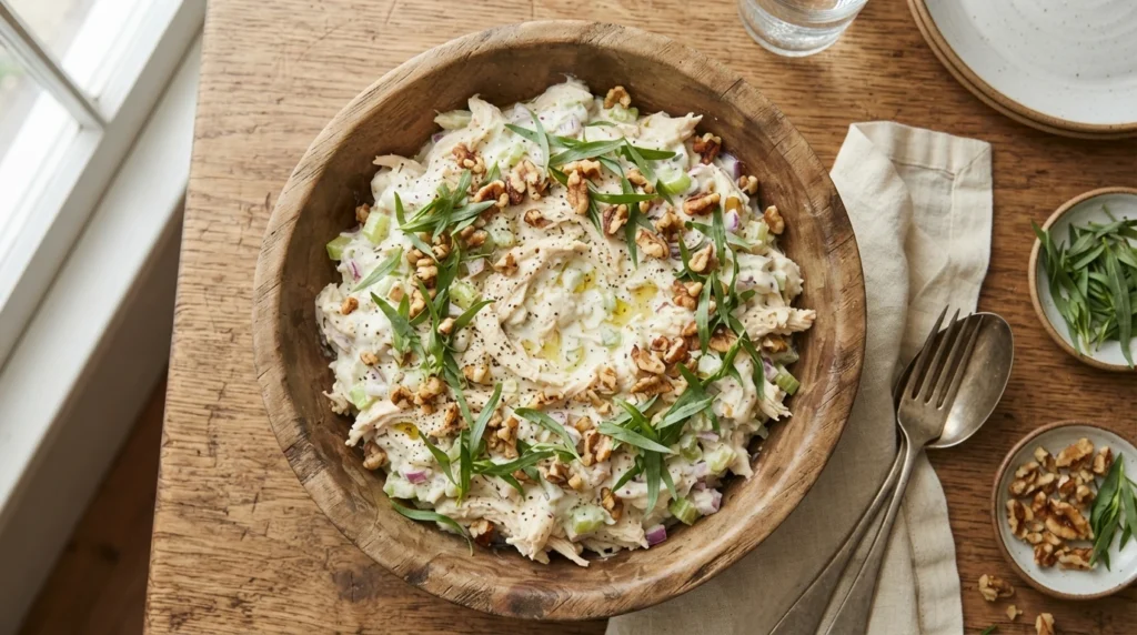 Keto Chicken Salad with Walnuts and Tarragon