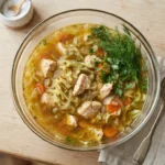 Keto Chicken and Cabbage Soup with Fresh Dill