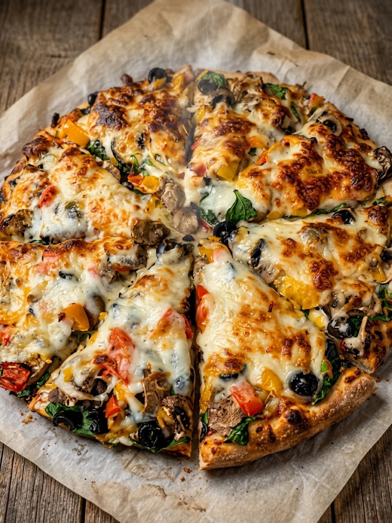 Healthy Cauliflower Crust Pizza