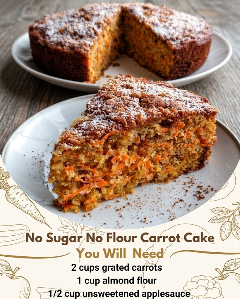 No Sugar No Flour Carrot Cake
