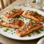 Air Fryer Cajun Salmon with a Dry Spice Crust