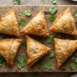Air Fryer Beef Samosas with Dry Cooked Filling