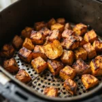 Air Fryer Sweet Potato Cubes with Even Caramelization