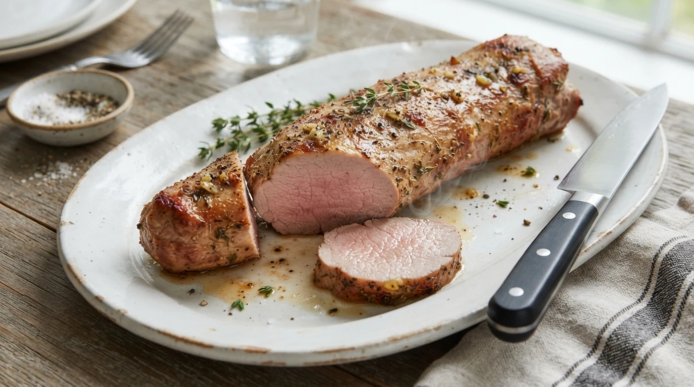 Air Fryer Pork Tenderloin with a Three-Minute Minimum Rest