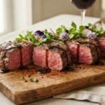 Air Fryer Filet Mignon with a Pepper Crust