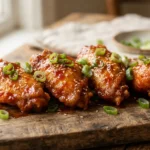 Air Fryer Korean-Style Chicken Wings with Gochujang Glaze