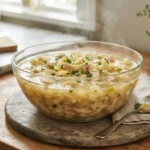 Keto Chicken Cauliflower Rice Soup with Lemon